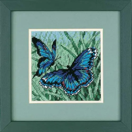 07183 Набір для вишивання (гобелен) DIMENSIONS Butterfly Duo Пара метеликів