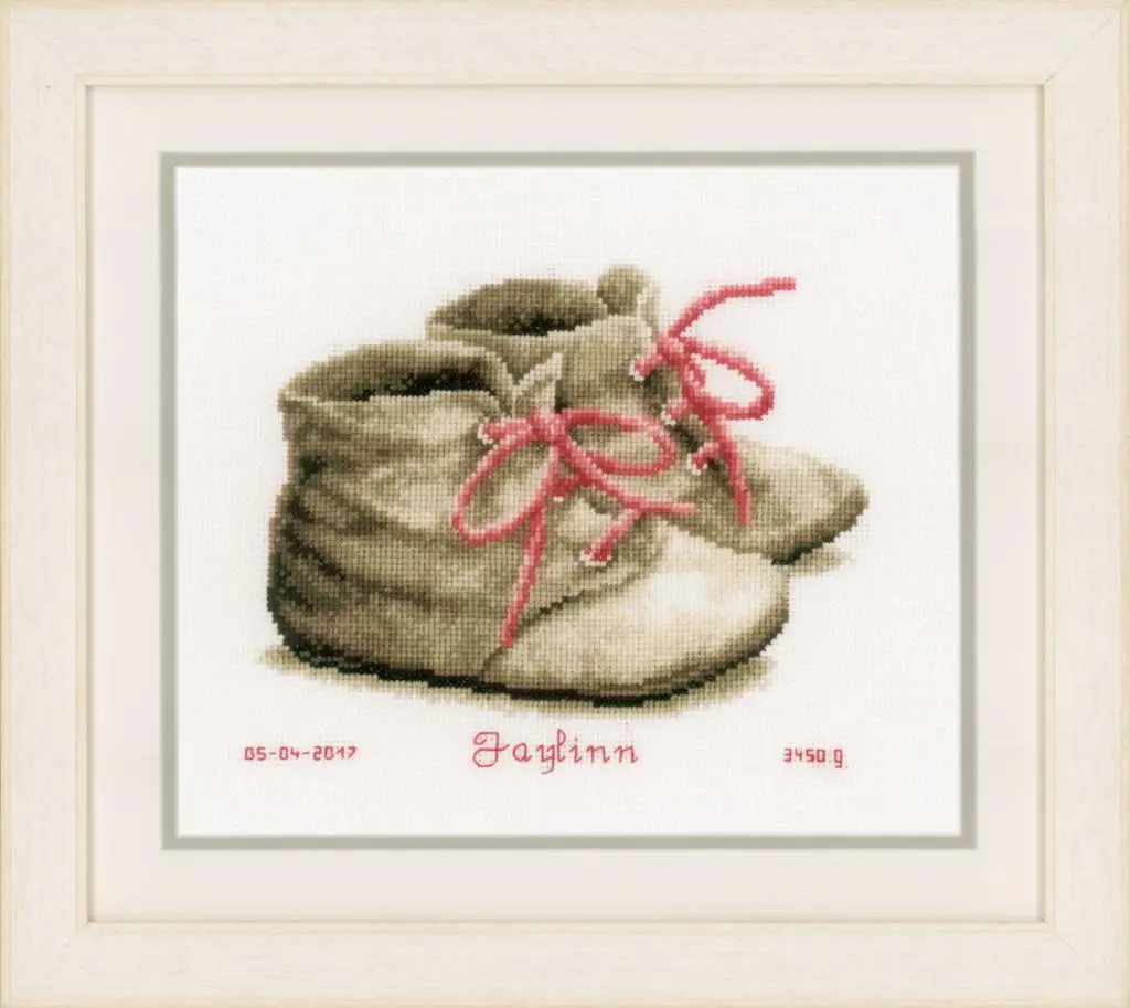 PN-0162101 Набір для вишивання хрестом Vervaco Baby Shoes Дитячі чобітки