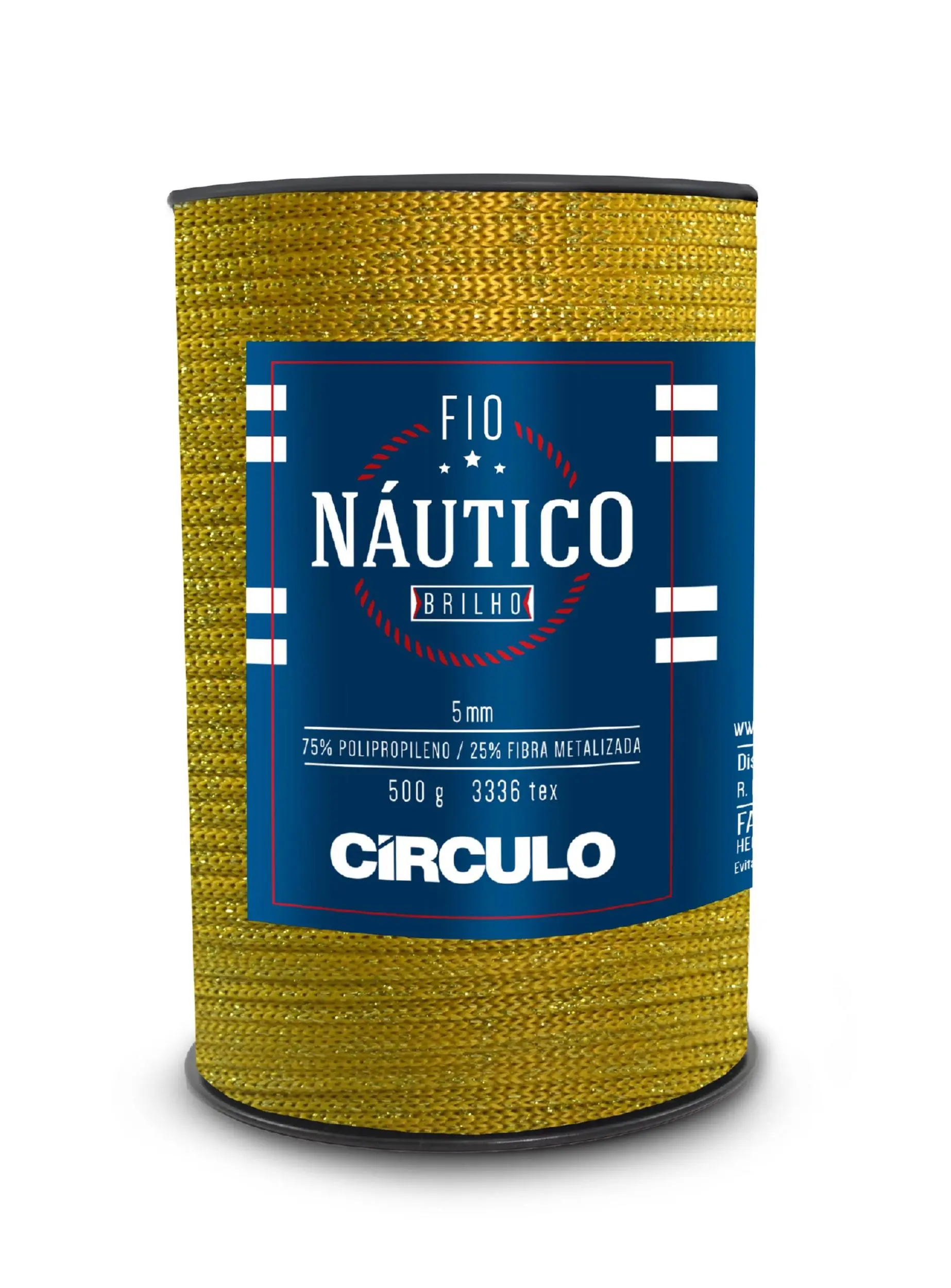 7854 FIO NAUTICO BRILHO (75% поліпропілен і 25% метал. фібра, 500гр. 150м. 1шт)