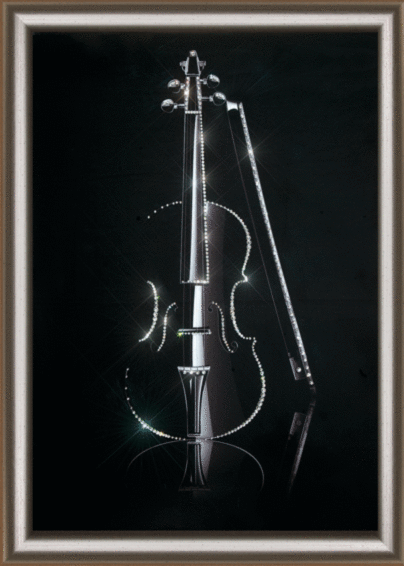 Набір картина стразами Чарівна Мить КС-137 Чарівна скрипка
