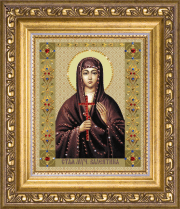 Набір картина стразами Чарівна Мить КС-078 Ікона святої мучениці Валентини