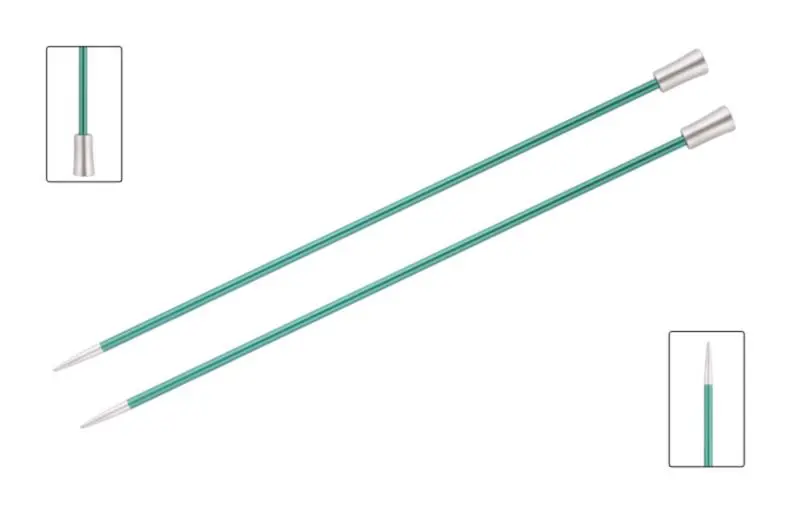 47246 Спиці прямі Zing KnitPro, 25 см, 8.00 мм