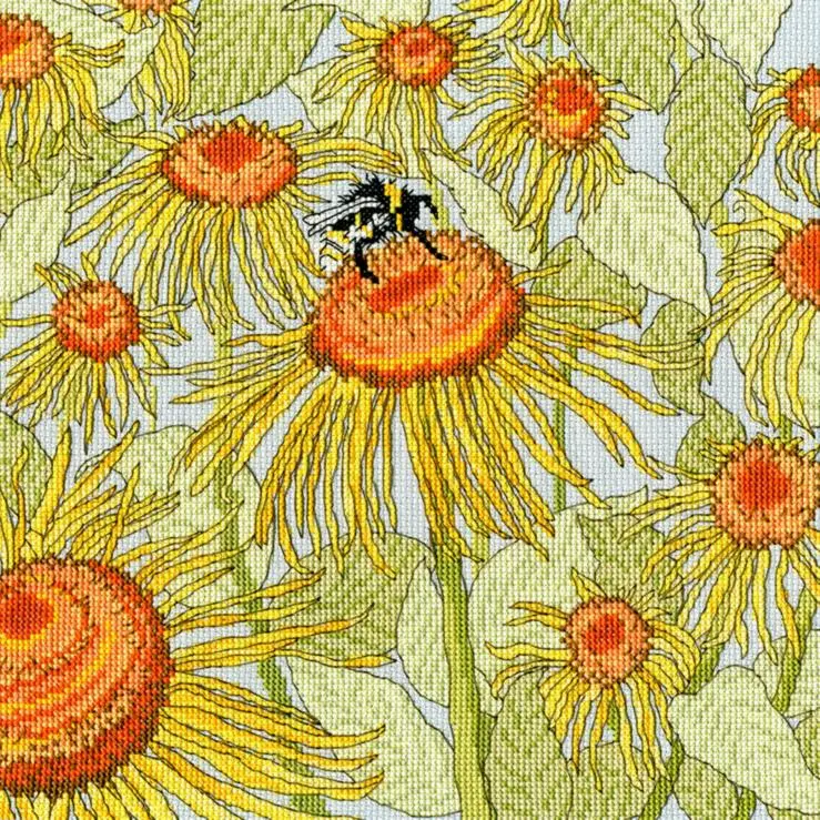 XFY2 Набір для вишивання хрестом Sunflower Garden Соняшниковий сад