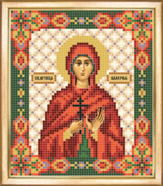 СБІ-063 Схема для вишивання бісером Іменна ікона свята мучениця Валерія