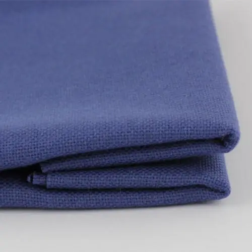 Тканина для вишивання ТПК-190-1 3/77 Онікс (домоткане полотно №30), темно-синій, 48% бавовна, 52% п/е, 50х50см
