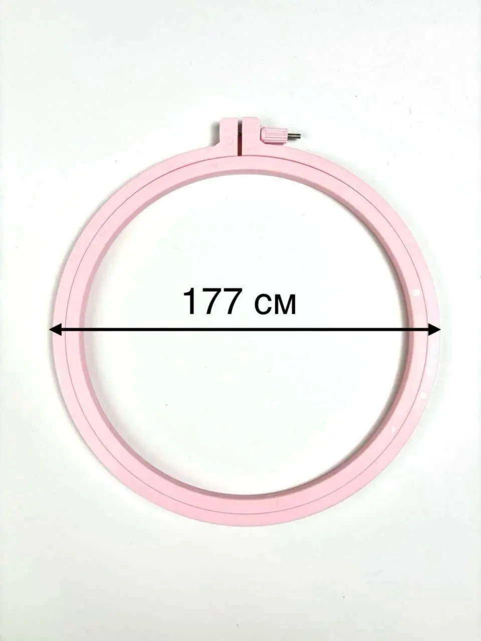 170-1/рожеві П`яльці Nurge пластикові з гвинтом, висота обідка 7мм, діаметр 177мм