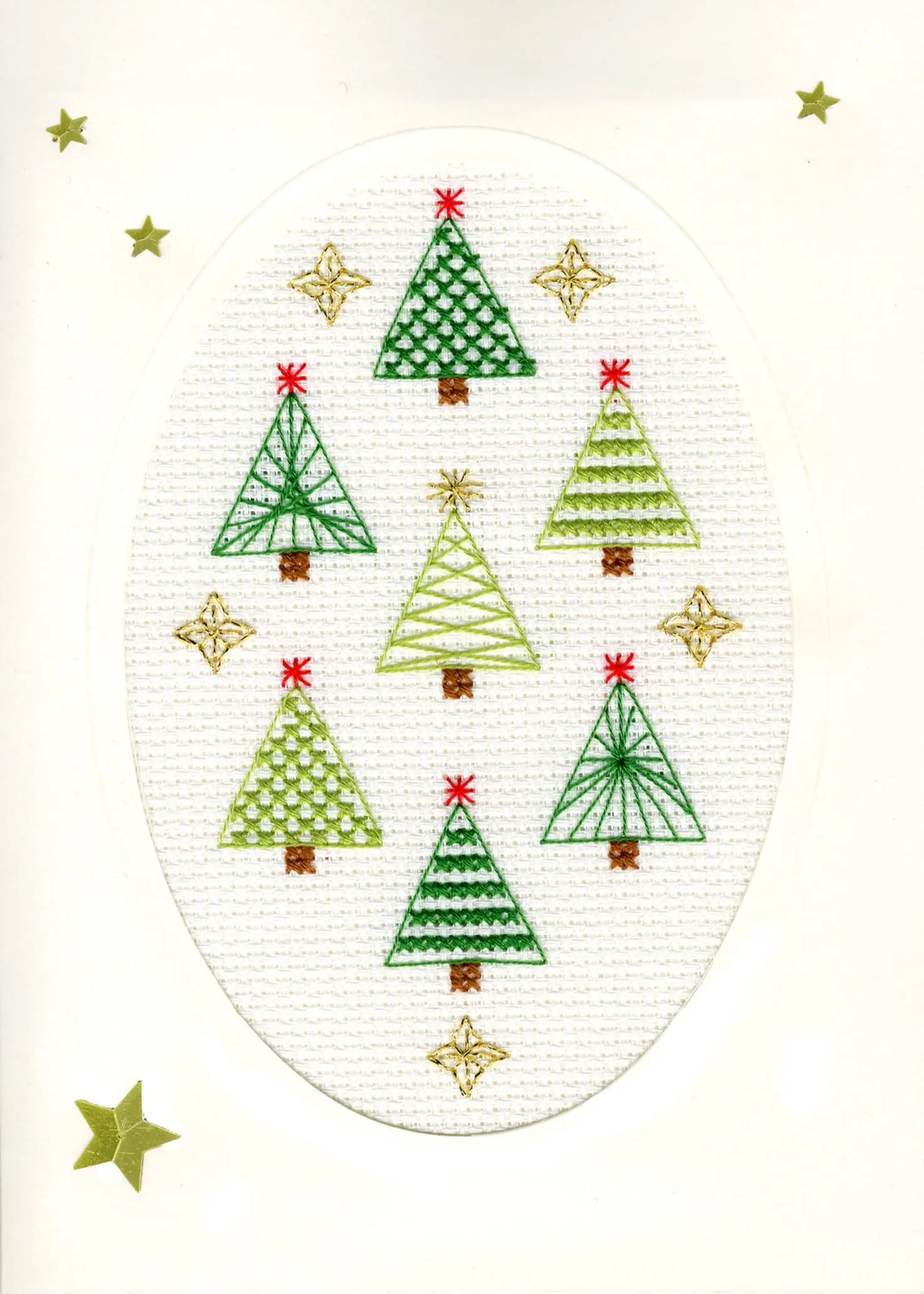 XMAS23 Набір для вишивання хрестом (різдвяна листівка) Christmas Forest Різдвяний ліс Bothy Threads