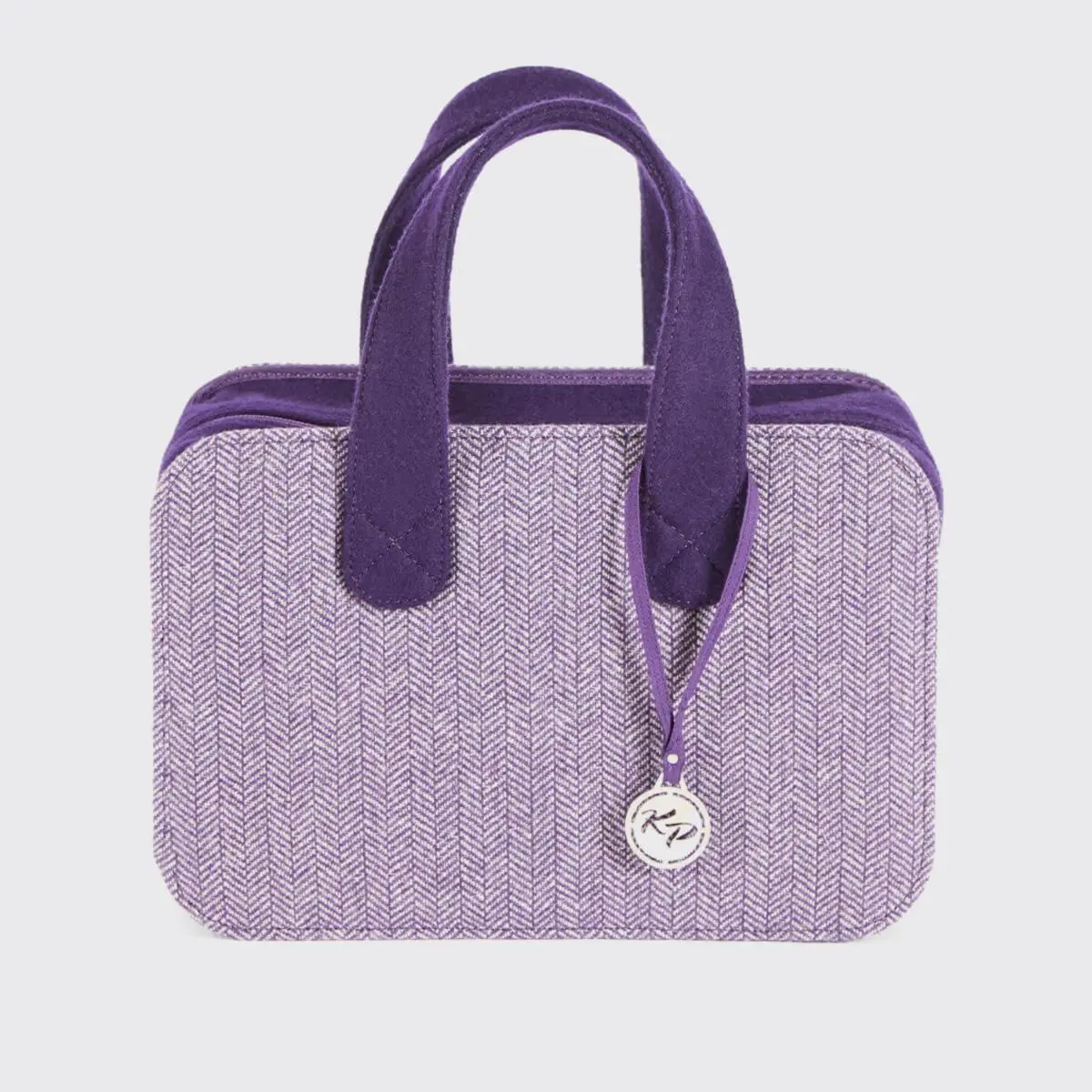 12832 Сумка Snug Doctor Bag - фіолетовий твід і фетр (велика) KnitPro