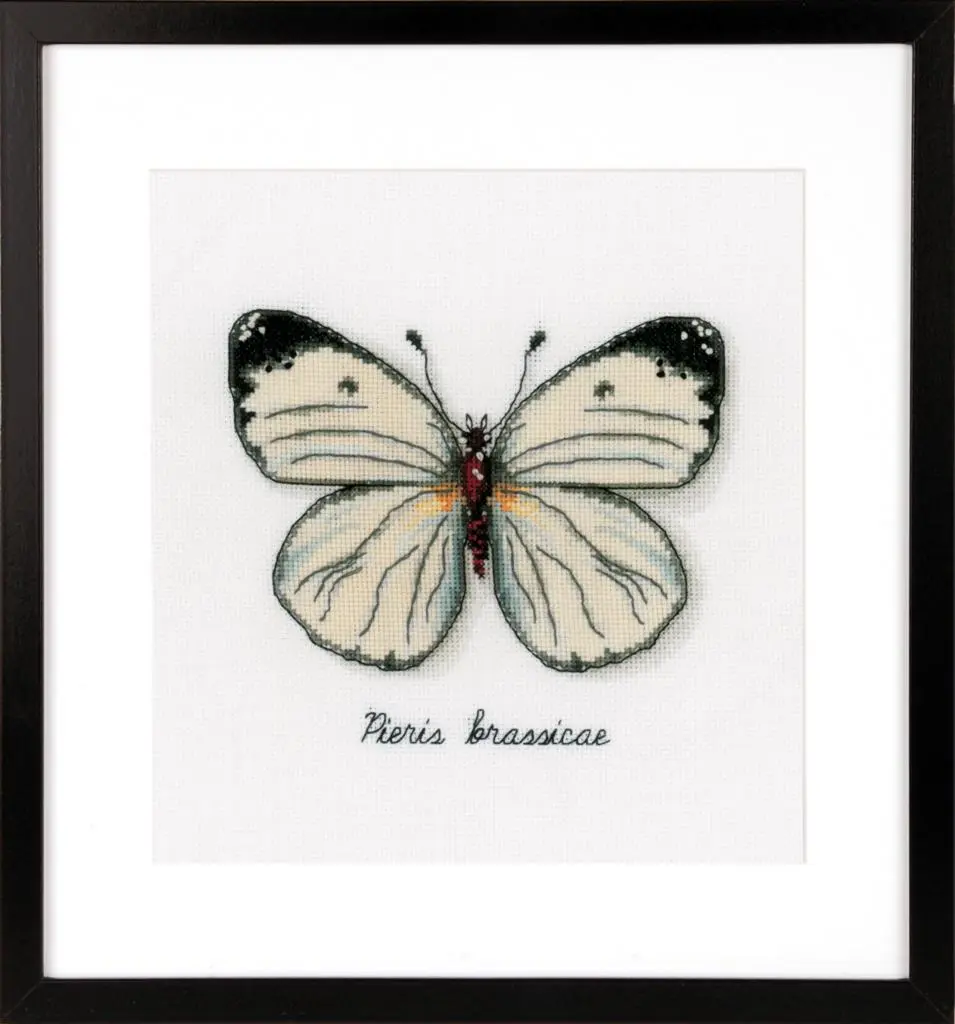PN-0165233 Набір для вишивання хрестом Vervaco Білий метелик
