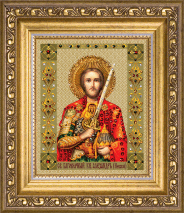 Набір картина стразами Чарівна Мить КС-107 Ікона святого благоверного князя Александра Невського