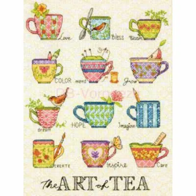 70-35335 Набір для вишивання хрестом DIMENSIONS The Art of Tea Мистецтво чаювання