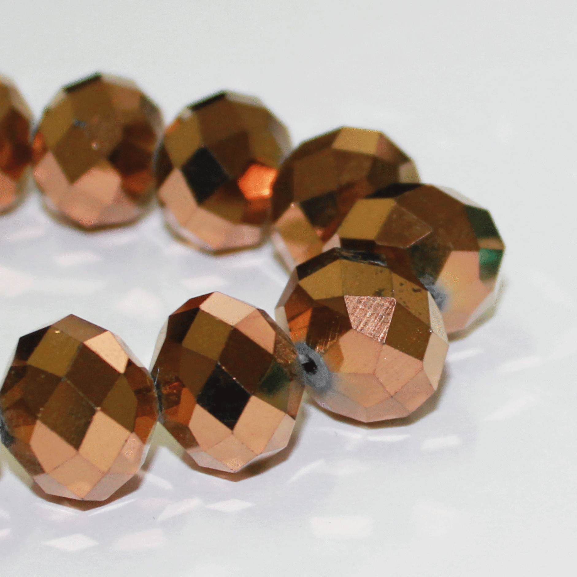 11317  COPPER/нитка Crystal Art намистини