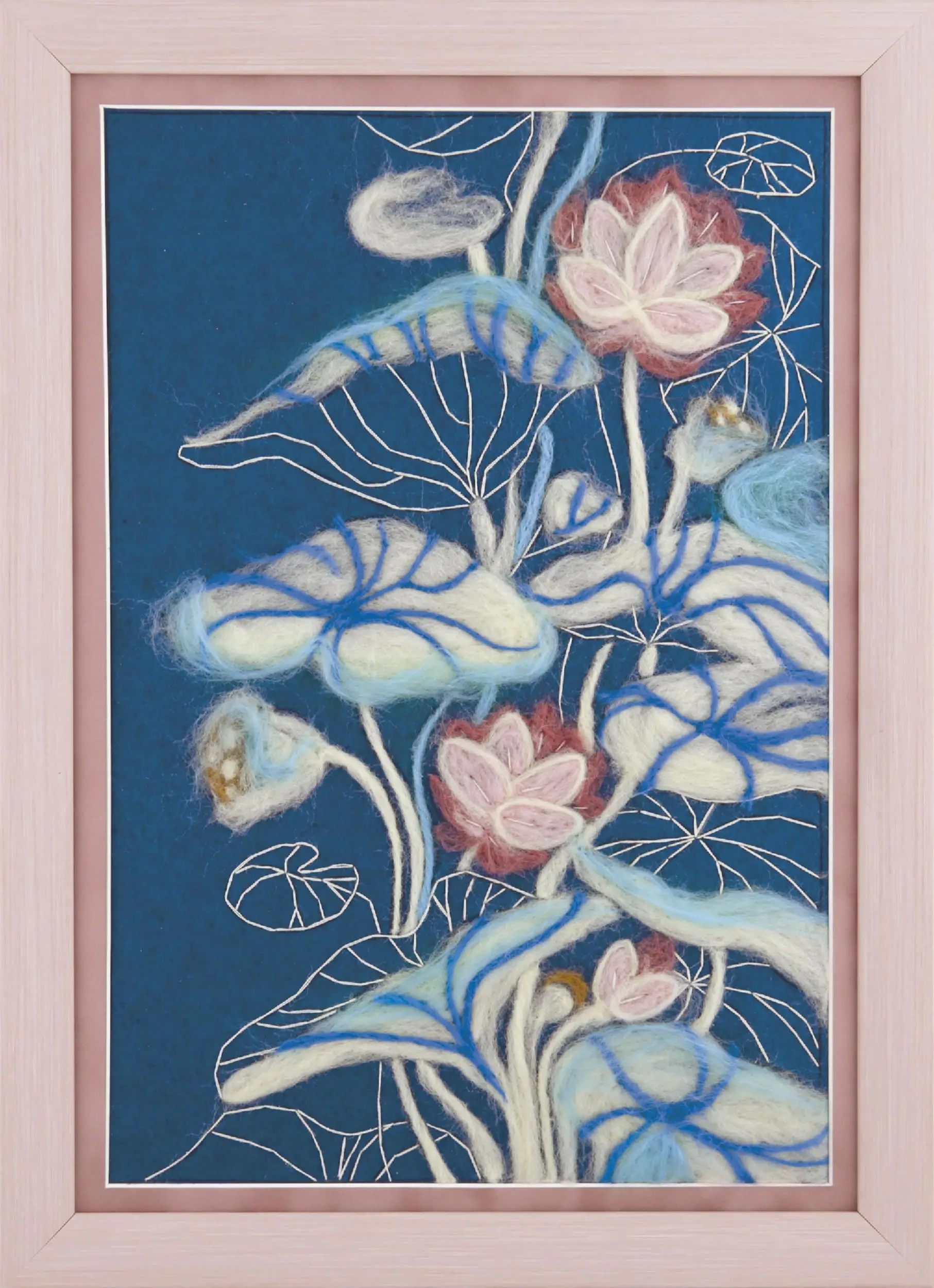 Набір для валяння картини Чарівна Мить В-218 Диптих Цвітіння на воді