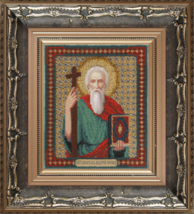 Набір для вишивання бісером Чарівна Мить Б-1037 Ікона апостола Андрія Первозваного