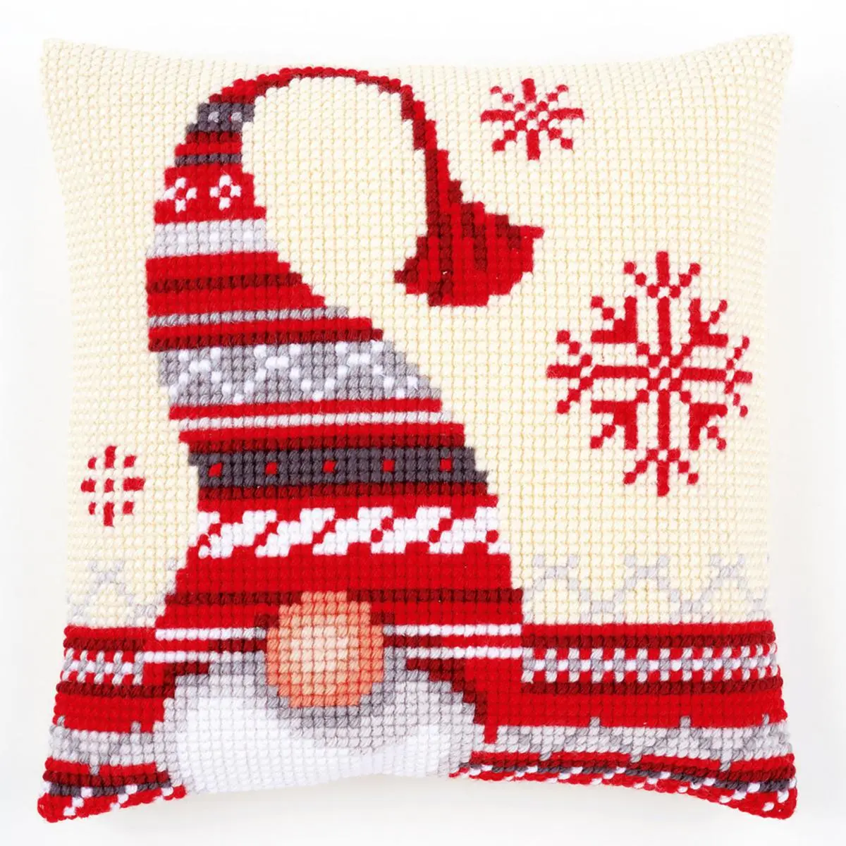 PN-0156877 Набір для вишивання хрестом (подушка) Vervaco Christmas Elf Різдвяні гноми
