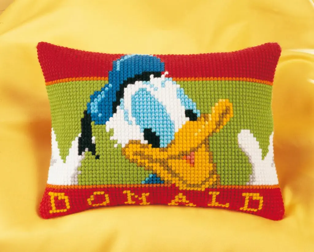 PN-0014546 Набір для вишивання хрестом (подушка) Vervaco Disney Donald Duck