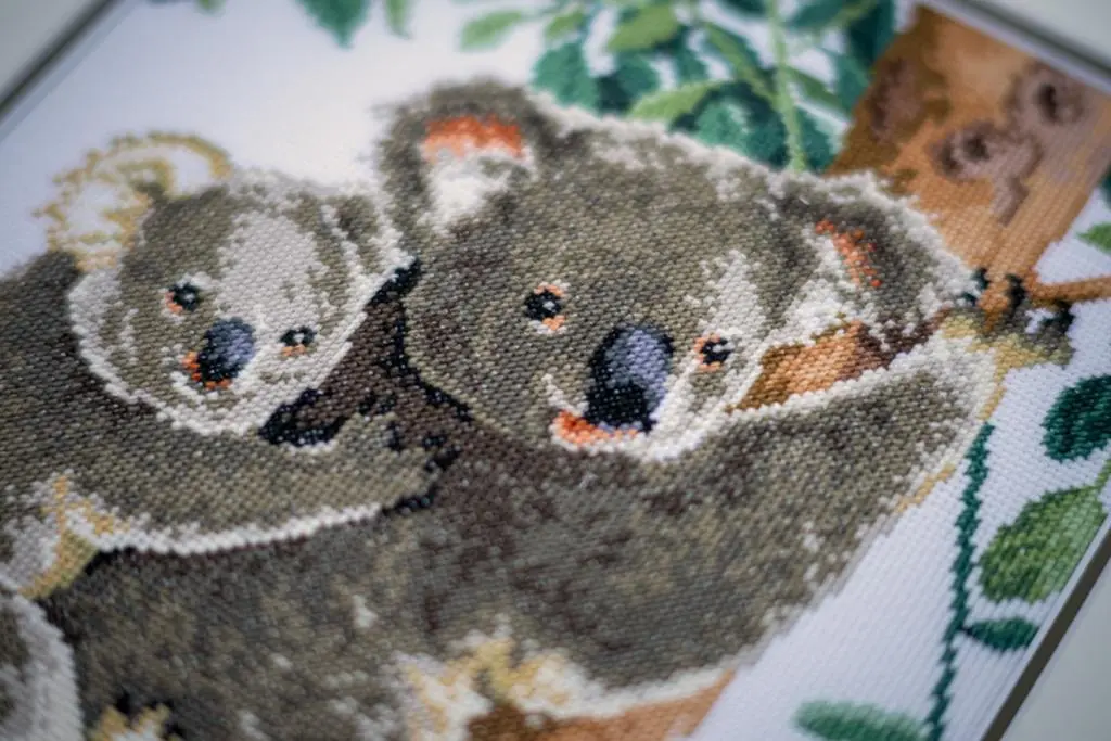 PN-0158414 Набір для вишивки хрестом Vervaco Koala with baby Коала з немовлям