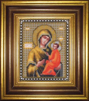 Набір для вишивання бісером Чарівна Мить Б-1079 Ікона Божої Матері Тихвинська