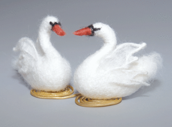 Набір для валяння іграшок Чарівна Мить В-167 Білі лебеді