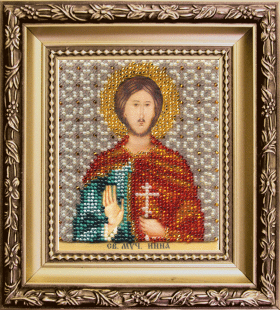 Набір для вишивання бісером Чарівна Мить Б-1197 Ікона святий мученик Інна