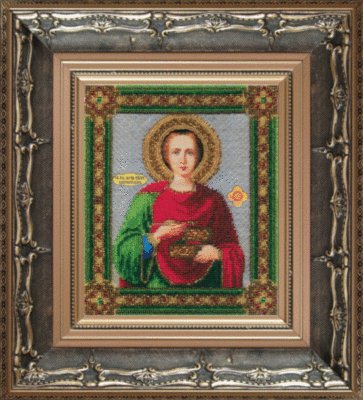 Набір для вишивання бісером Чарівна Мить Б-1021 Ікона великомученика та целителя Пантелеймона