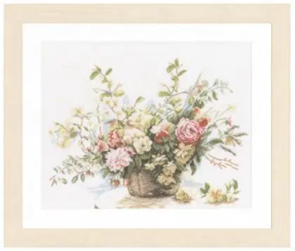 PN-0008004(34714) Набір для вишивки хрестом LanArte Bouquet of Roses Букет роз
