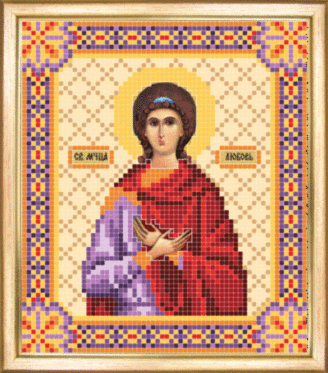 СБІ-029 Схема для вишивання бісером Іменна ікона свята мучениця Любов
