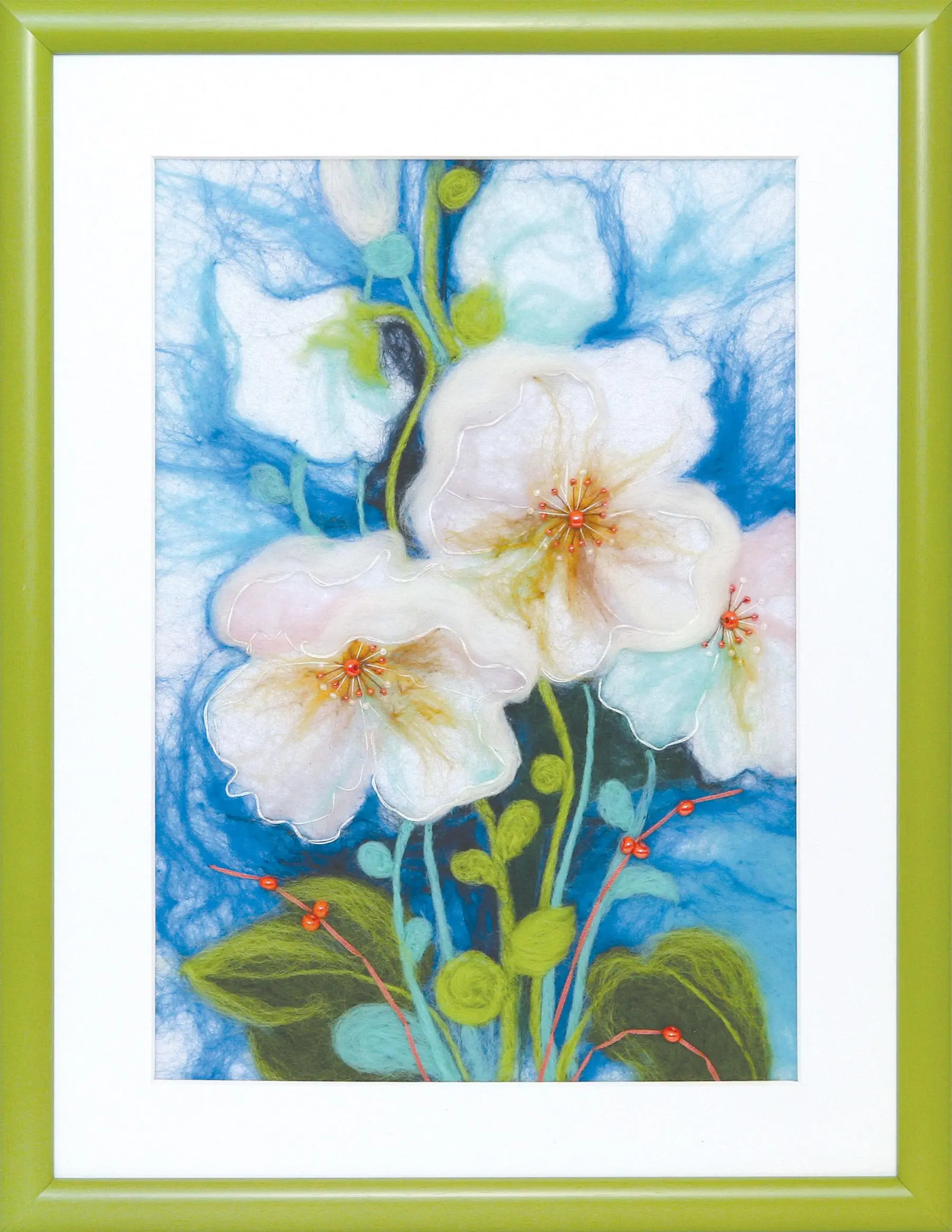 Набір для валяння картини Чарівна Мить В-200 Ніжний цвіт