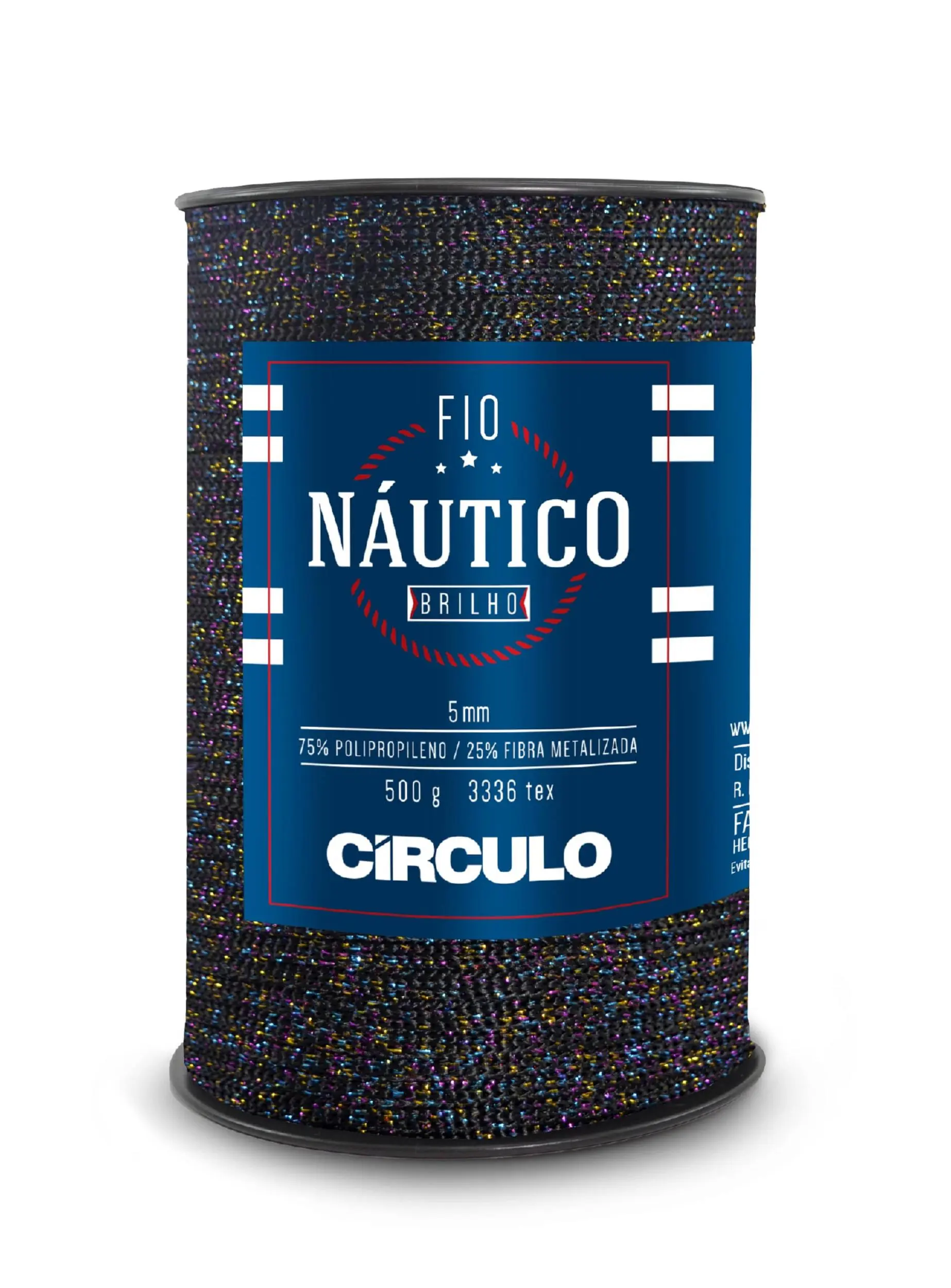 8325 FIO NAUTICO BRILHO (75% поліпропілен і 25% метал. фібра, 500гр. 150м. 1шт)