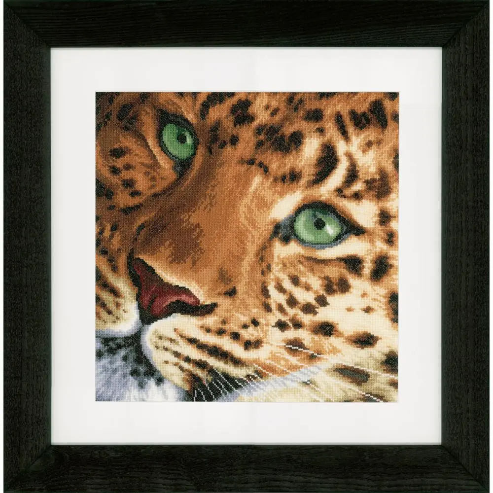 PN-0155213 Набір для вишивки хрестом LanArte Leopard Леопард