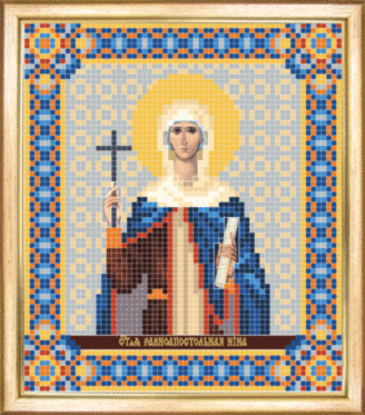 СБІ-068 Схема для вишивання бісером Іменна ікона свята равноапостольна Ніна