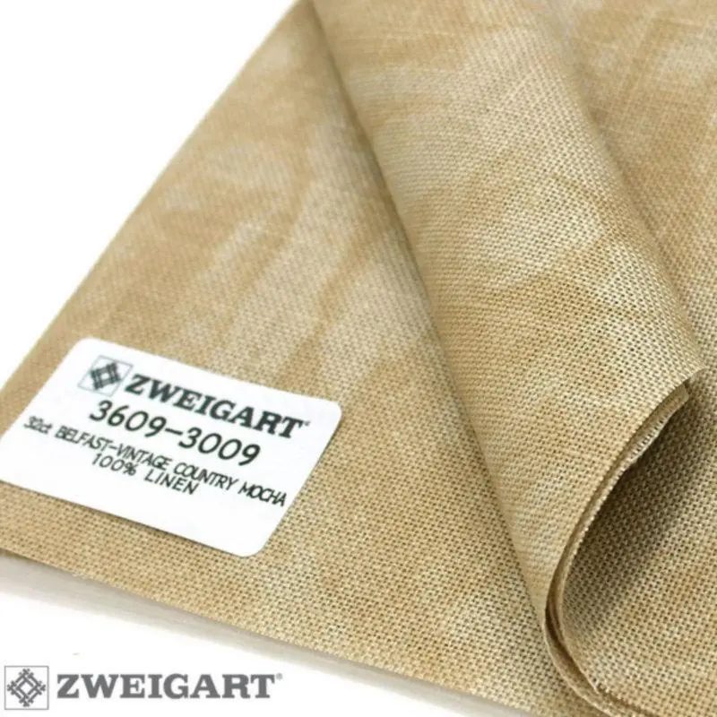 3609/3009 Vintage Belfast Linen 32 (55*70см) мокко вінтажний