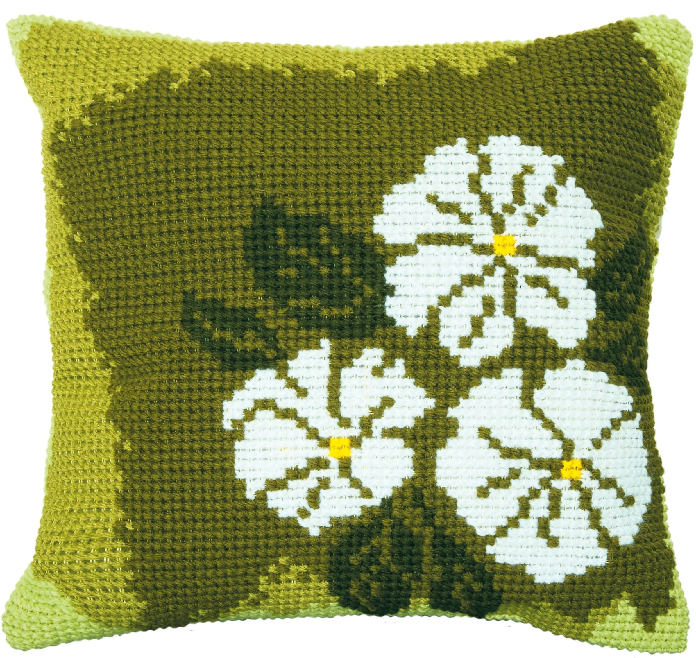 Набір для вишивання подушки хрестиком Чарівна Мить РТ-173 Білі квіти