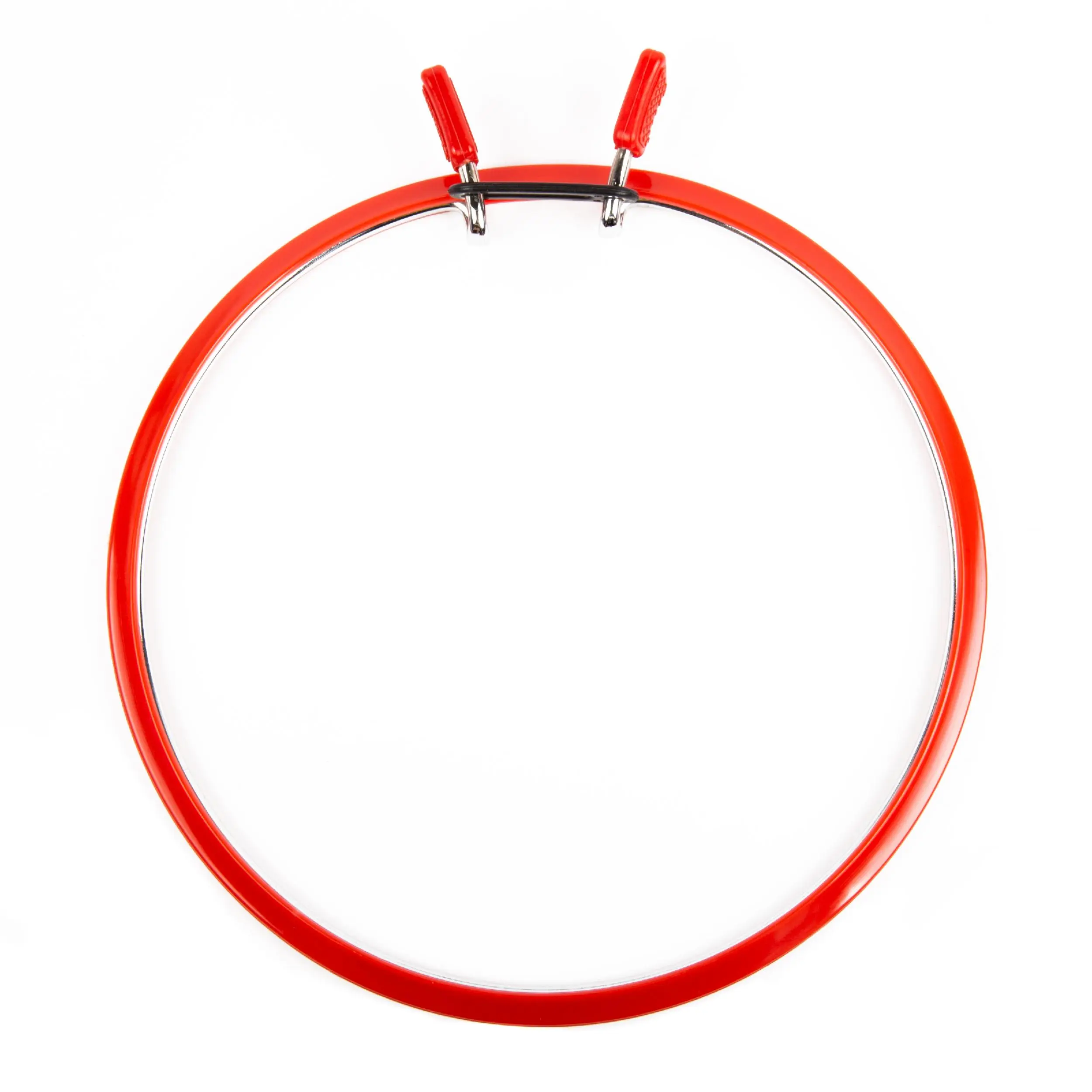 160-1/червоні Пяльці Nurge пружинні для вишивання та штопки, висота обідка 7мм, діаметр 195мм