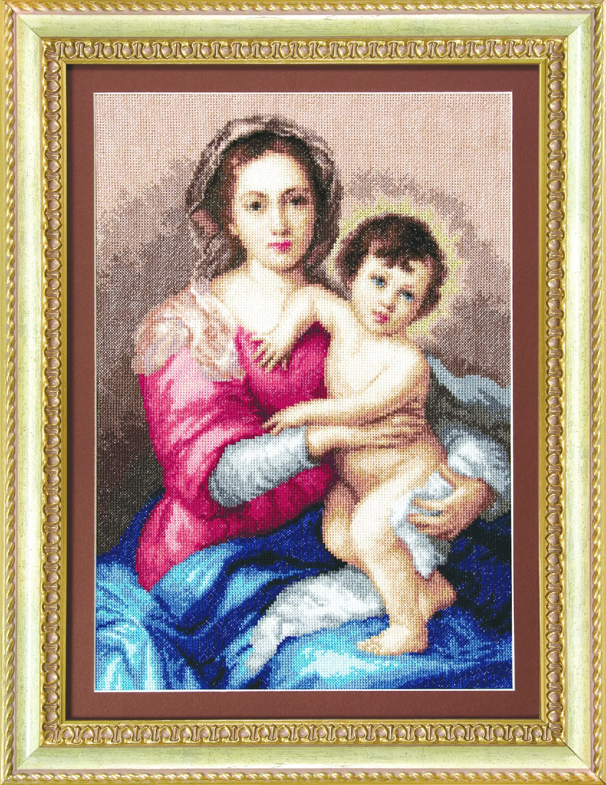 Набір для вишивання хрестиком Чарівна Мить М-116 Мадонна з немовлям
