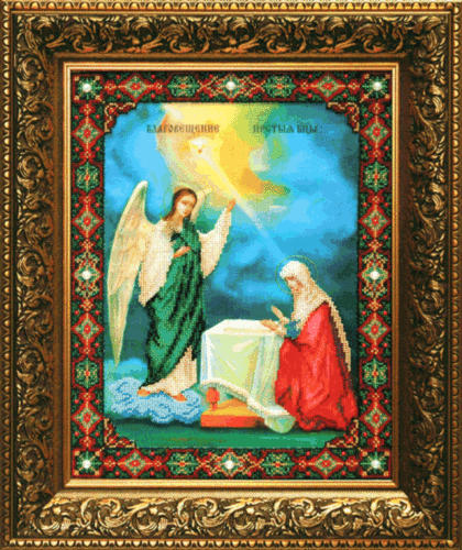Набір для вишивання бісером Чарівна Мить Б-1028 Ікона Благовіщення Пресвятої Богородиці