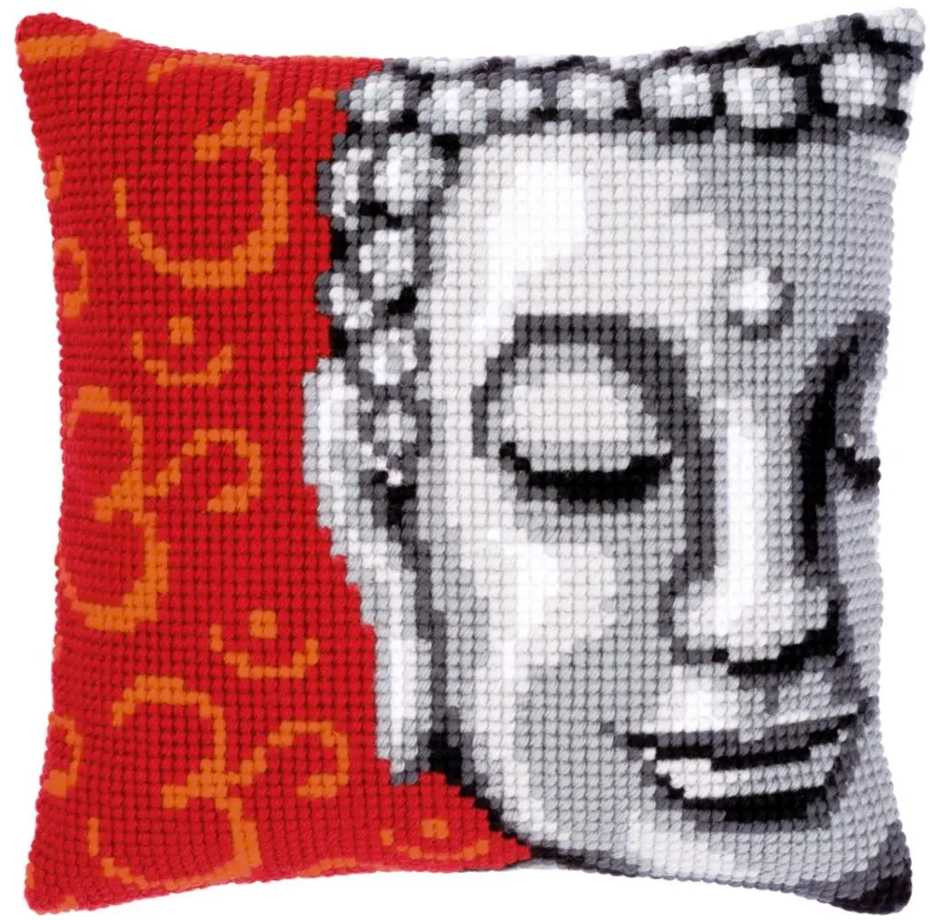 PN-0143700 Набір для вишивання хрестом (подушка) Vervaco Buddha Будда