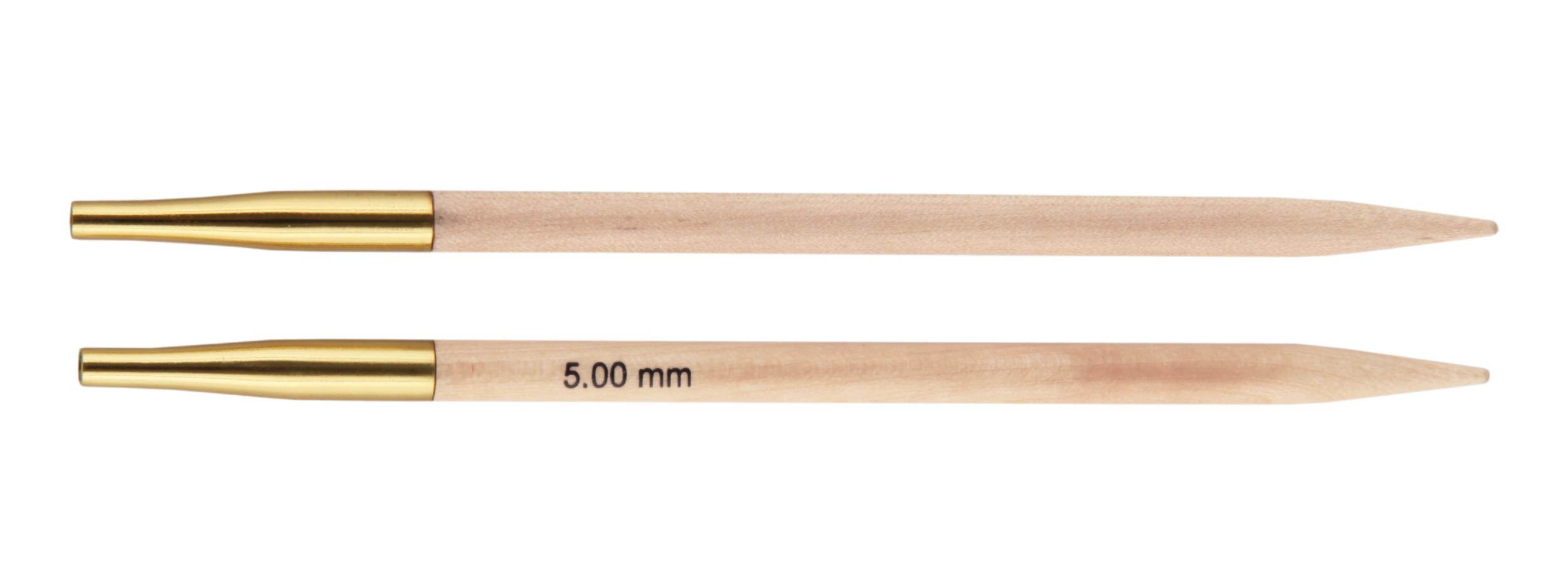 35657 Спиці змімні короткі Basix Birch Wood KnitPro, 5.00 мм
