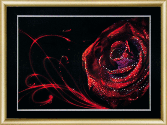 Набір картина стразами Чарівна Мить КС-151 Червоний бархат