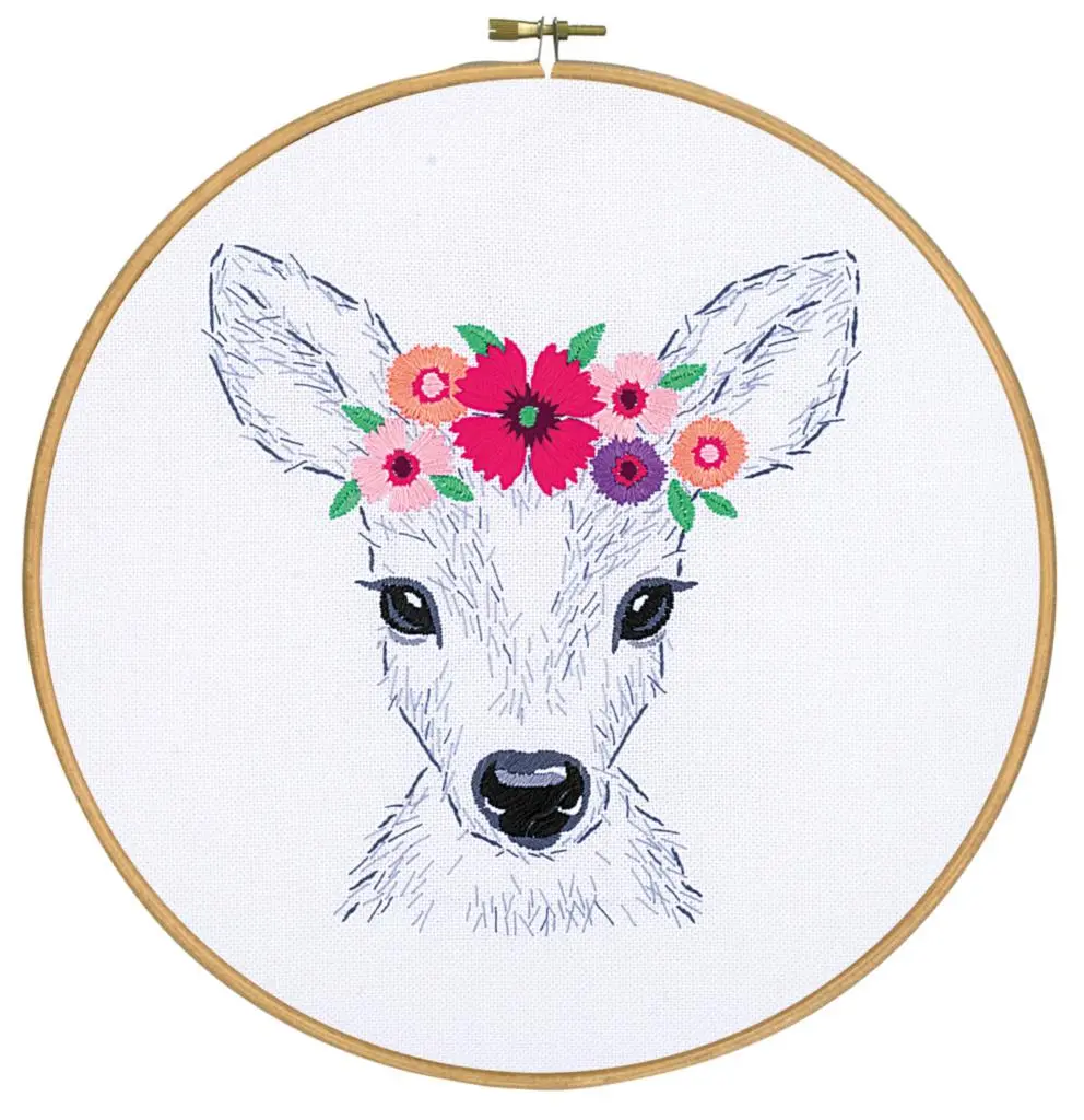 PN-0170263 Набір для вишивання Deer with flowers Олень з квітами Vervaco