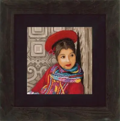 PN-0148513 Набір для вишивки хрестом LanArte Perwian Girl Перуанка