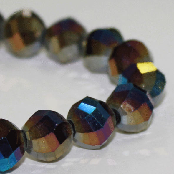 11391/015ABC,10MM,42шт/нитка Crystal Art намистини