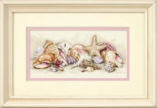 65035 Набір для вишивання хрестиком DIMENSIONS Seashell Treasures Морські скарби