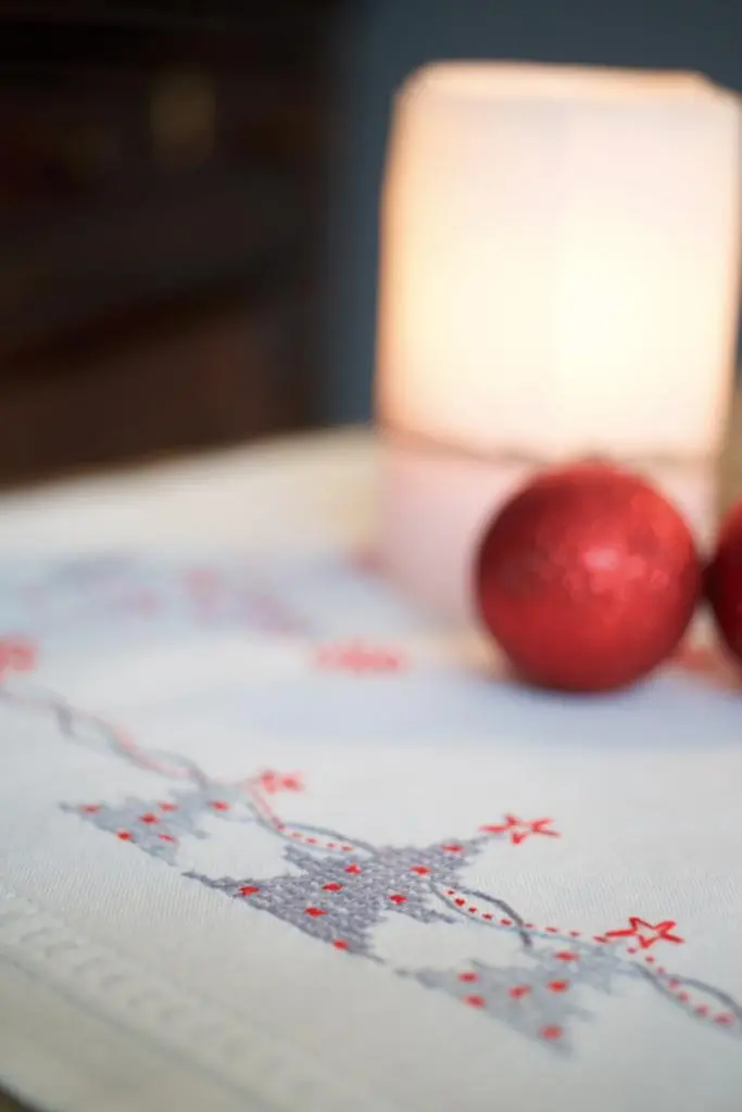 PN-0167023 Набір для вишивання хрестом (доріжка на стіл) Vervaco Christmas trees Новорічні ялинки 