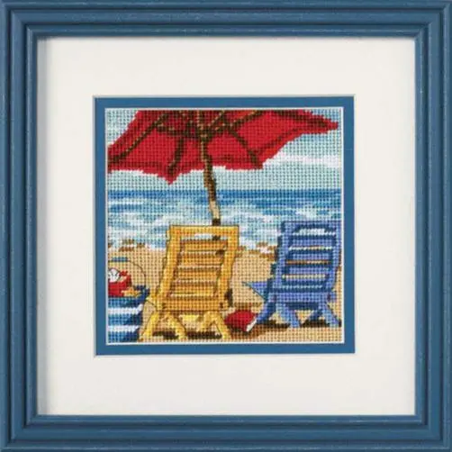07223 Набір для вишивання (гобелен) DIMENSIONS Beach Chair Duo Пляжний дует