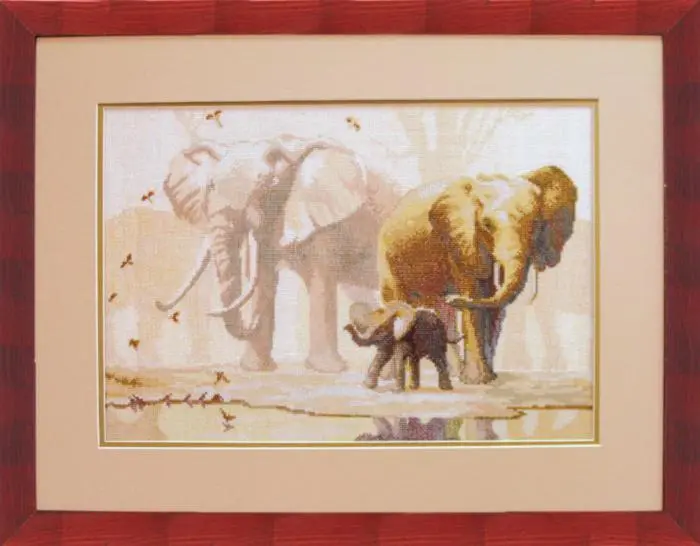 Набір для вишивання хрестиком Чарівна Мить №475 Слони