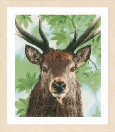 PN-0168208 Набір для вишивки хрестом LanArte Proud red deer Олень