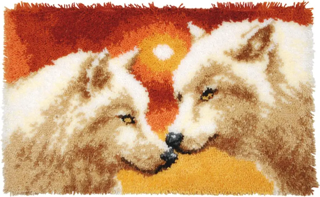PN-0156064 Набір для вишивання килимка Vervaco Вовки
