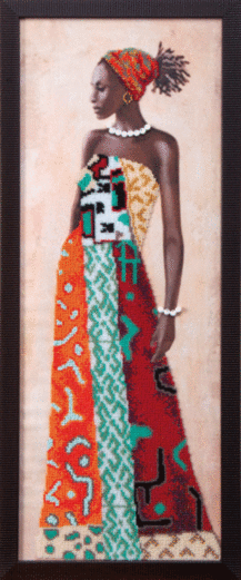 Набір для вишивання бісером Чарівна Мить Б-704 Африканська красуня