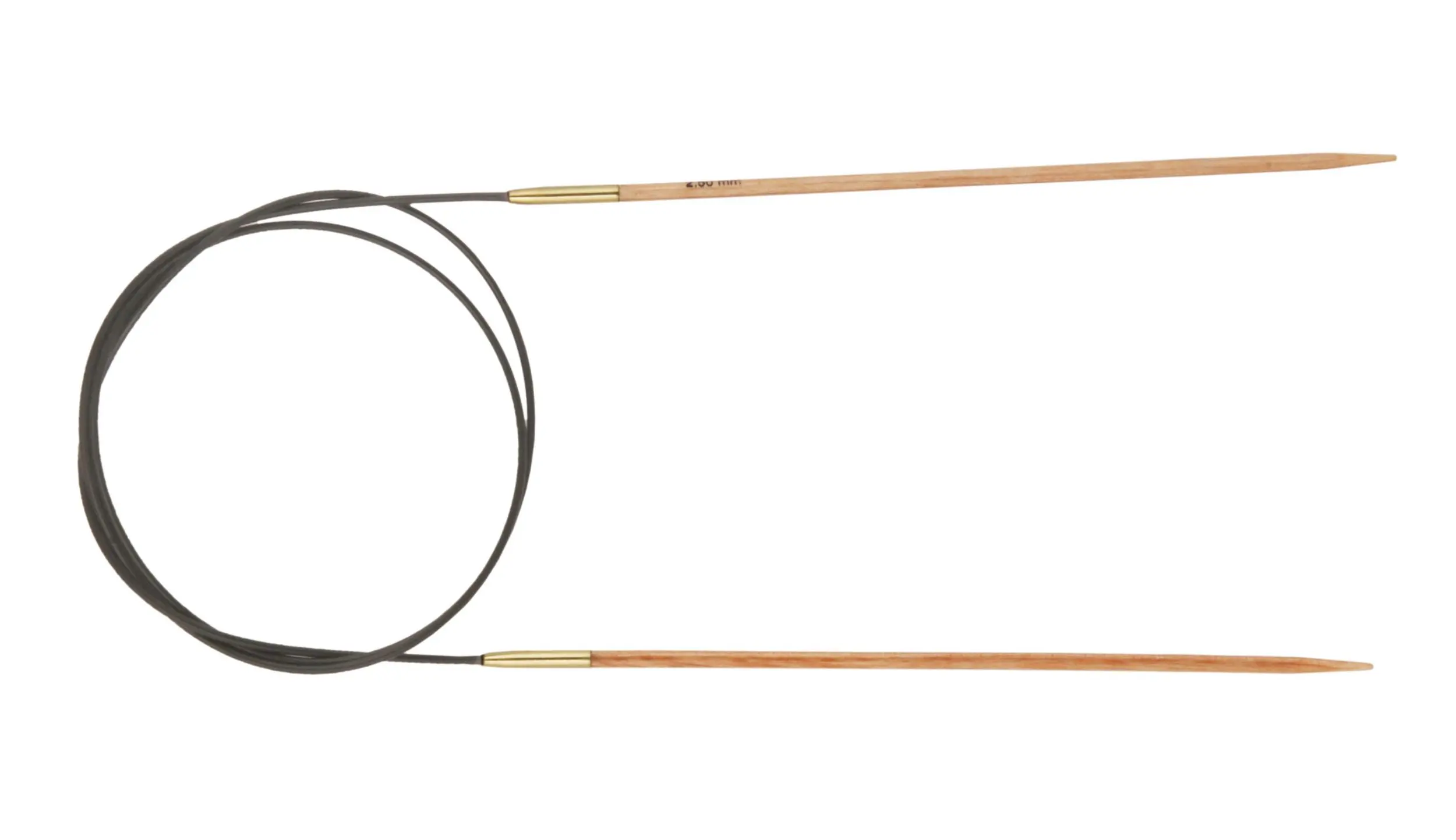35602 Спиці кругові Basix Birch Wood KnitPro, 60 см, 2.25 мм